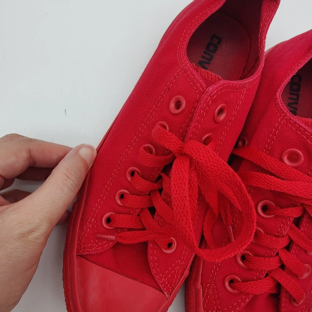 Converse Unisex Indie Retro Skater Bold Chuck Taylor All Star Low Top 7W/5M Red - Picture 12 of 16
